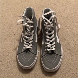 grey high top vans